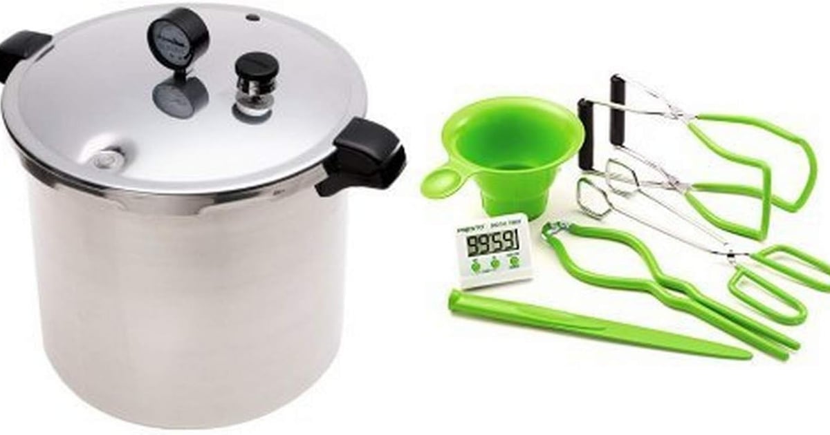 Presto 01781/01784 23Quart Pressure Canner and Cooker and Presto 09995 7 Function Canning Kit